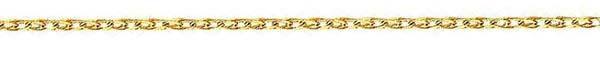 14k Yellow Gold Flat Wheat Chain