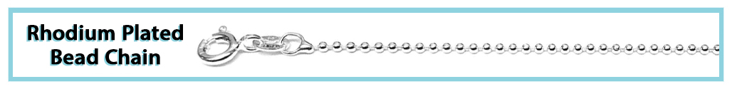Rhodium Plated Bead Chain