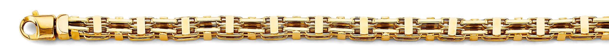 14K Yellow Gold Hollow Square Link Chain