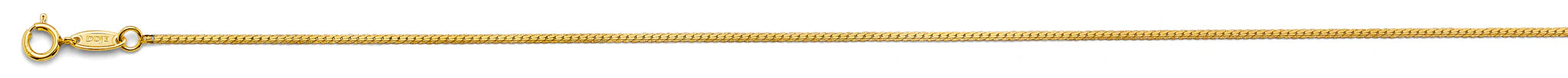 14K Yellow Gold Serpentine Chain