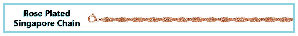 Rose Plated Singapore Chain