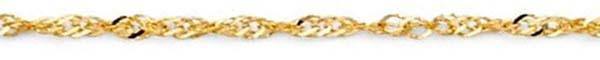 14k Yellow Gold Singapore Chain
