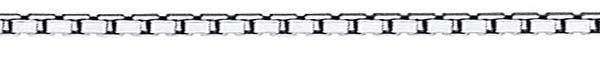 14k White Gold Box Chains