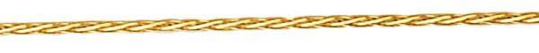 14k Yellow Gold Round D/C Wheat Chain