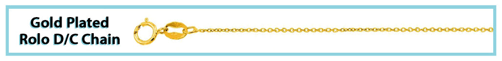 Gold Plated Rolo D/C Chain