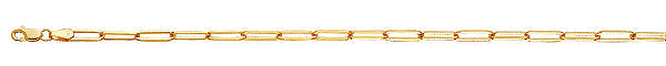 14k Yellow Gold Paperclip Chain