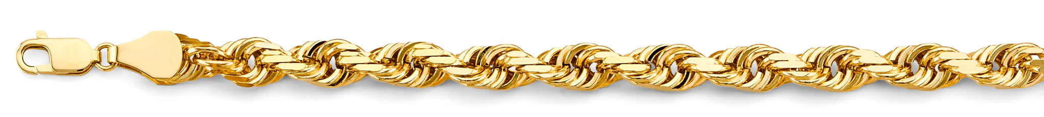 Yellow Gold Solid Rope Chain