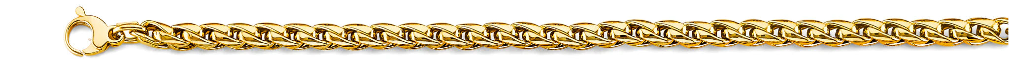 Yellow Gold Hollow Roundish Franco Chain