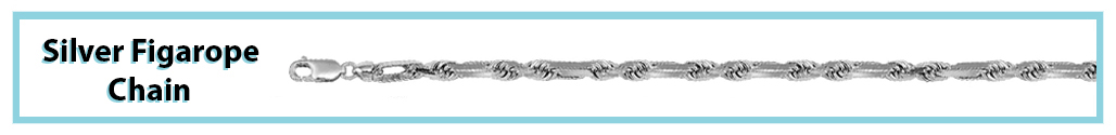 Silver Figarope Chain