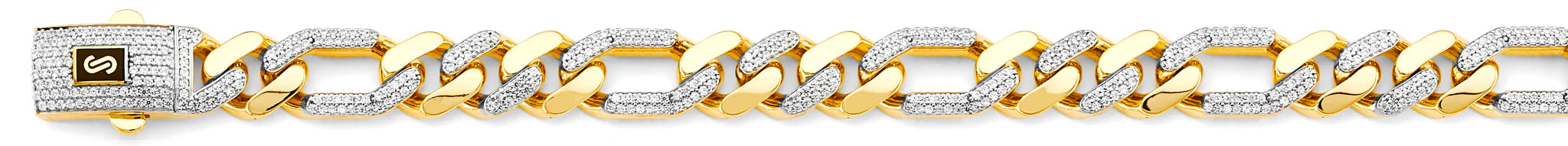 Two Tone Monaco Figaro Chain