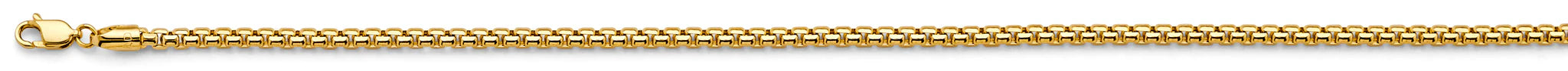 Yellow Gold Hollow Box Chain