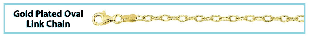 Gold Plated Oval Link Chain
