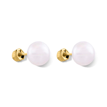 Load image into Gallery viewer, 14K Yellow 7mm Pearl Screw Back Earrings