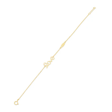 Load image into Gallery viewer, 14K Yellow Gold Love Engravable Bar Adjustable Bracelet