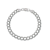Sterling Silver Chino Links Double Wire 080 Bracelet