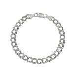 Sterling Silver Chino Links Double Wire 100 Bracelet