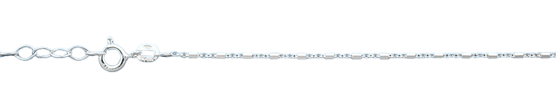 Sterling Silver Anklet Length-10inches, Width-1.5mm, Weight-1.7grams