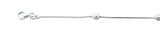 Sterling Silver Balls Anklet Length-10inches, Width-4.0mm, Weight-5.4grams