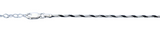 Sterling Silver Anklet Length-9+1inches Extension, Thickness-1.2mm