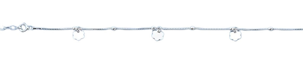 Sterling Silver Flowers Bracelet