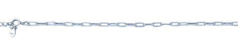 Sterling Silver Rhodium Plated Lock Bracelet