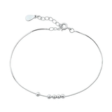 Sterling Silver Rhodium Plated Balls Bracelet