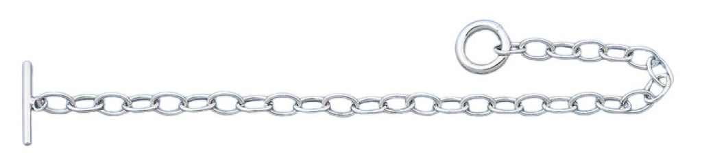 Sterling Silver Rhodium Plated Toggle Bracelet