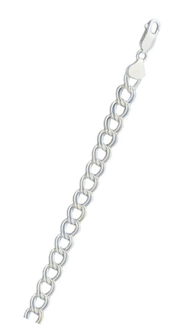 Italian Sterling Silver Charm Link 120 Bracelet