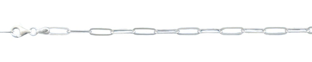 Sterling Silver Polished Staple Bracelet