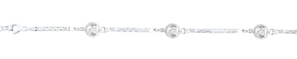 Sterling Silver Polished Angel Bracelet