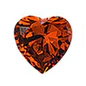Load image into Gallery viewer, Sterling Silver Rhodium Plated 8mm Heart Color CZ Earrings