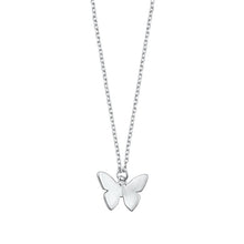 Load image into Gallery viewer, Sterling Silver Rhodium Plated Butterfly Necklace