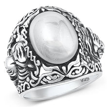 Load image into Gallery viewer, Sterling Silver Oxidized Tiger Ring