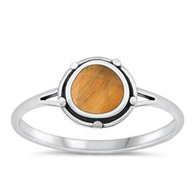 Load image into Gallery viewer, Sterling Silver Oxidized Tiger Eye Ring