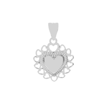 Load image into Gallery viewer, Sterling Silver Polished Heart Charm Pendant