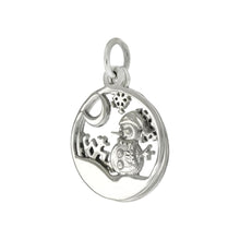 Load image into Gallery viewer, Sterling Silver High Polished Laser-Cut Snowman Pendant