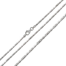 Load image into Gallery viewer, Italian Sterling Silver 12- 3.2 mm Heshe Chain