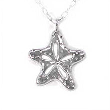 Load image into Gallery viewer, Sterling Silver Stylish Starfish Pendant with Clear CzAnd Pendant Dimensions of 25MMx31.75MM
