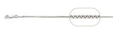 Italian Solid Sterling Silver Box Chain 024- 1.3mm Nickel Free Necklace with Lobster Clasp Closure