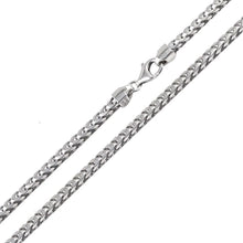 Load image into Gallery viewer, Italian Sterling Silver Rhodium Plated Franco Chain 300-3 MM with Lobster Clasp Closure