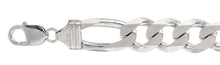 Load image into Gallery viewer, Sterling  Silver 400-14.7MM Figaro Chain with Lobster Clasp