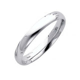 14K White Gold 4MM Classic Comfort Fit Wedding Band