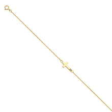 Load image into Gallery viewer, 14K Yellow Light CZ Chain Bracelet