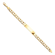 Load image into Gallery viewer, 14K Yellow STAMP Cuban LINK ID Bracelet