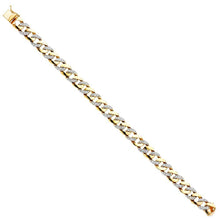 Load image into Gallery viewer, 14K Yellow Gold CZ Cuban Link ID Bracelet