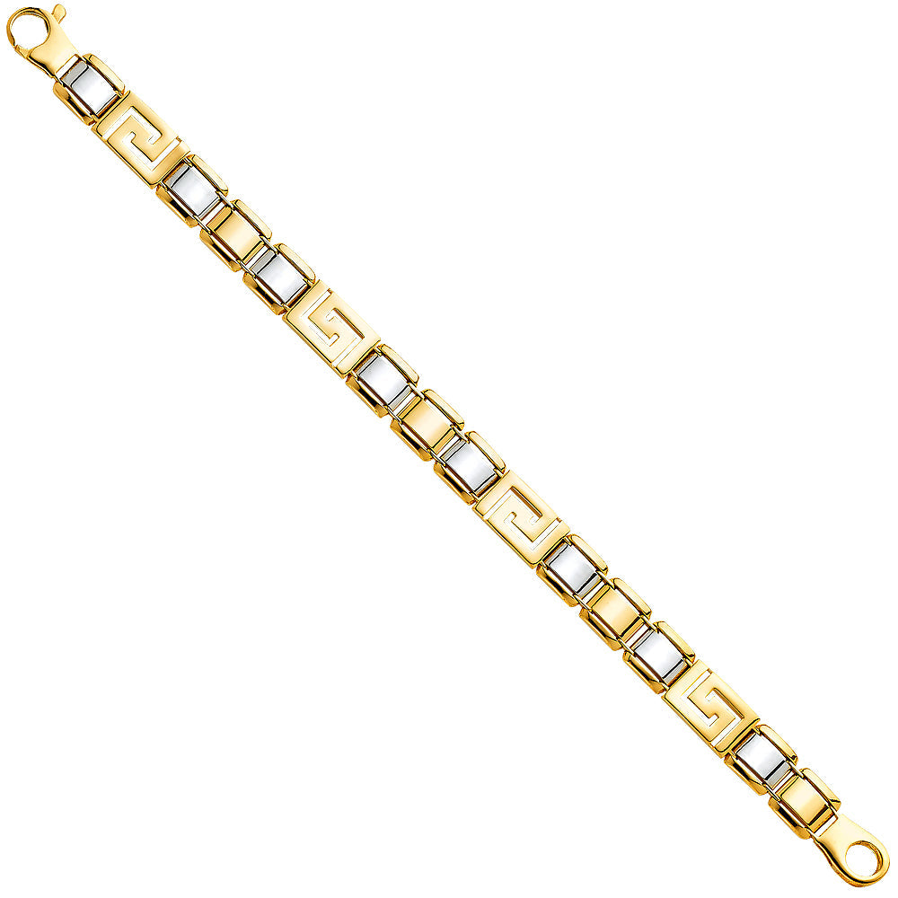 14K Twotone Men's Bracelet
