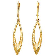 Load image into Gallery viewer, 14K Yellow Gold Hanging Earrings