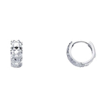 Load image into Gallery viewer, 14K White Gold 5mm Huggies Earrings