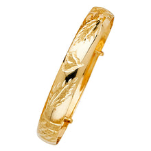 Load image into Gallery viewer, 14K Yellow ADJUSTABLE BANGLE