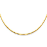 14K Yellow Reversible Omega Necklace